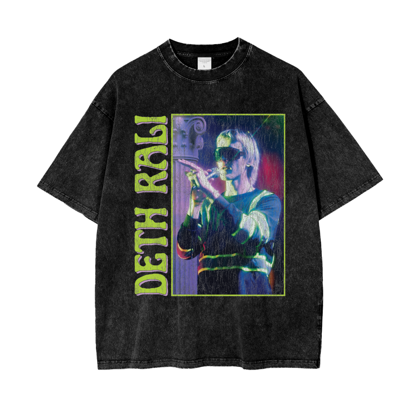 Deth Rali Germicide Oversize Acid Washed T-Shirt