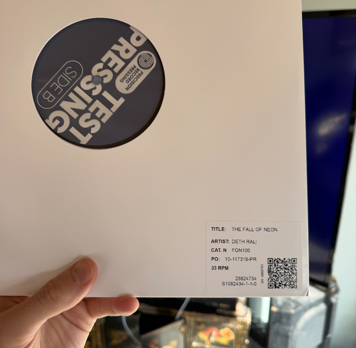 The Fall of Neon Vinyl Test Pressing (Autographed)