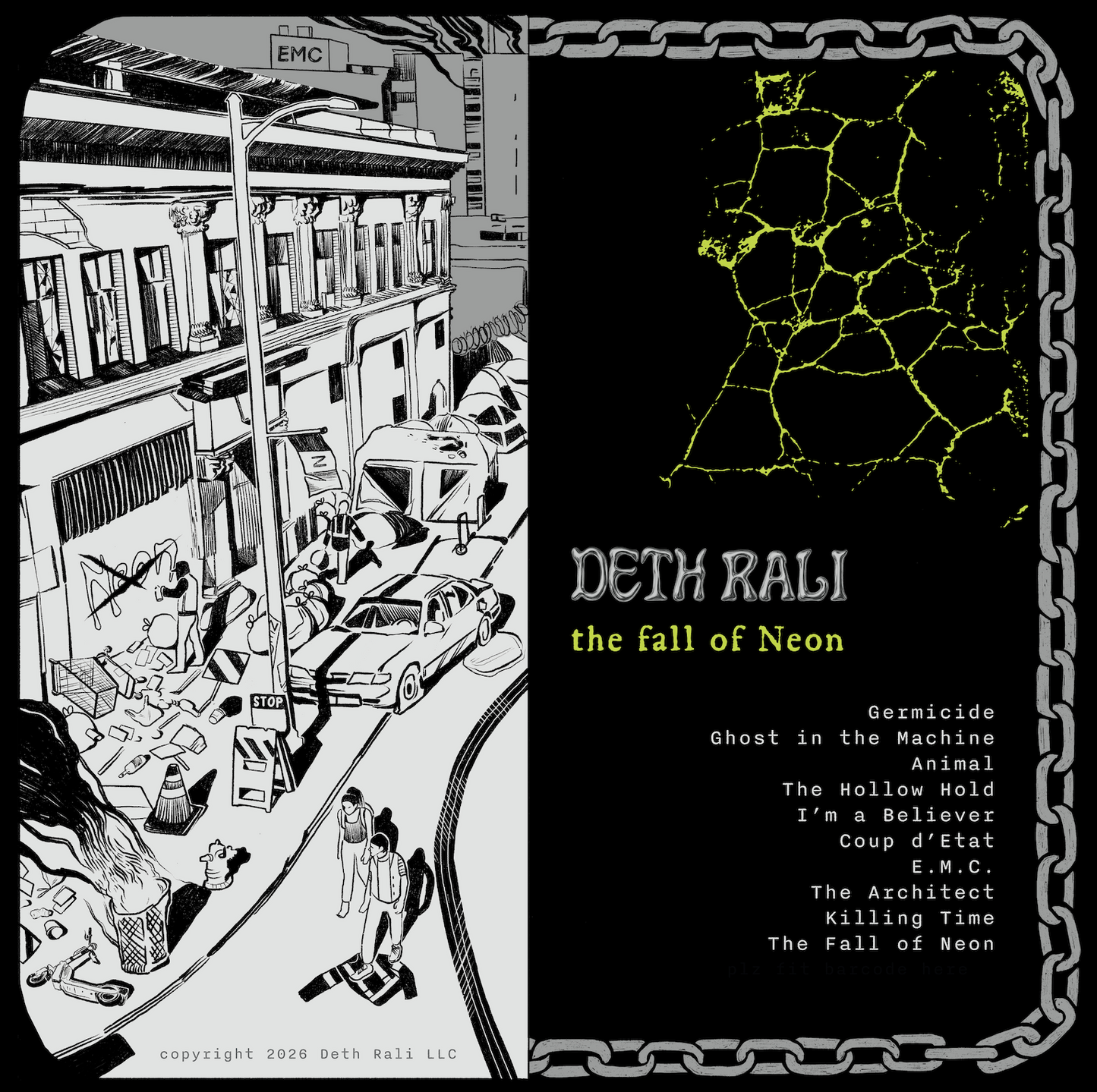 *(Pre-Order) The Fall of Neon 12" Vinyl - Splatter Variant - Ships May 2026